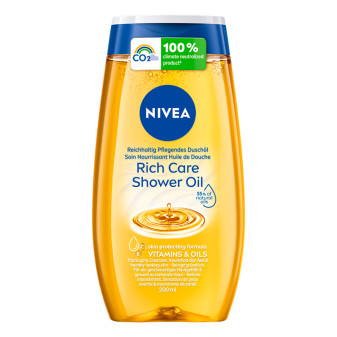 Rich Care Shower Oil Doccia Olio con Vitamine 200ml NIVEA