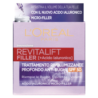 Revitalift Filler Crema SPF50 Rivolumizzante L'Oréal Paris
