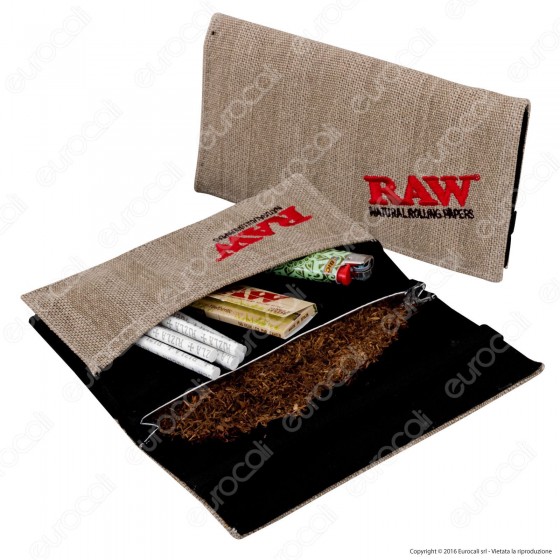 Raw Portatabacco Wallet in Tessuto di Canapa Raw Portatabacco Wallet in Tessuto di Canapa