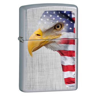 Accendino Zippo 22H005 Eagle Flag  Antivento Ricaricabile