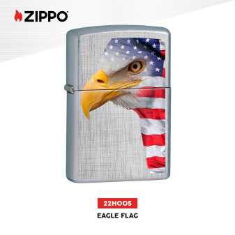 Accendino Zippo 22H005 Eagle Flag  Antivento Ricaricabile