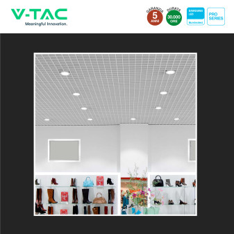 VT-2-20 Faretto LED 20W da Incasso Chip Samsung V-Tac Pro