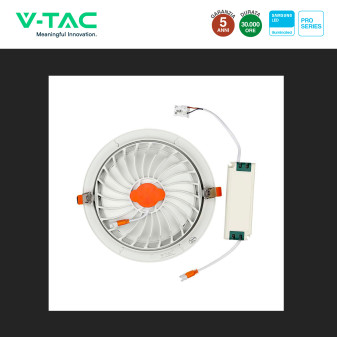 VT-2-20 Faretto LED 20W da Incasso Chip Samsung V-Tac Pro
