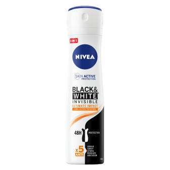 Deodorante Spray 48H Black&White Invisible 5in1 Nivea