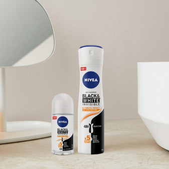 Deodorante Spray 48H Black&White Invisible 5in1 Nivea