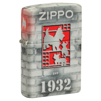 Accendino Zippo Premium mod. 48163 Founder's Day Design Ricaricabile