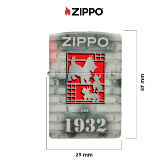 Accendino Zippo Premium mod. 48163 Founder's Day Design Ricaricabile