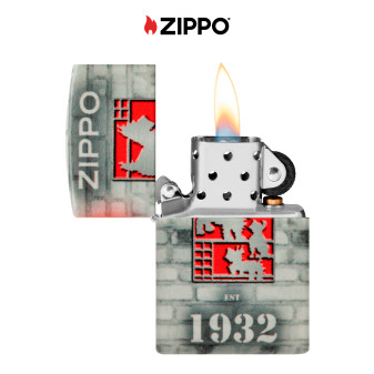 Accendino Zippo Premium mod. 48163 Founder's Day Design Ricaricabile