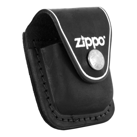 Custodia Zippo in Vera Pelle per Accendini mod. LPCBK Nera Custodia Zippo in Vera Pelle per Accendini mod. LPCBK Nera