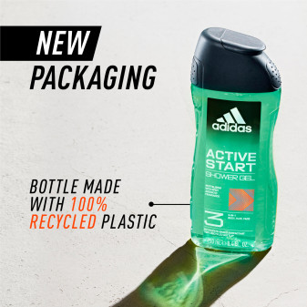Active Start Shower Gel Uomo 3in1 Corpo Capelli Viso Adidas