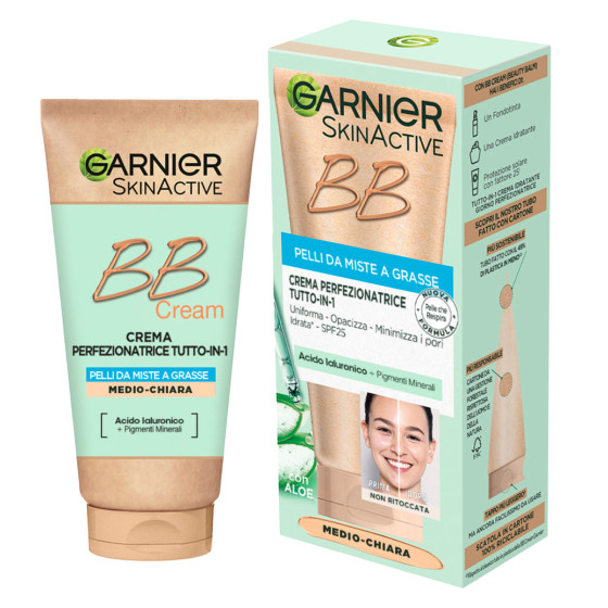 Garnier Skinactive BB Cream Crema Viso Perfezionatrice Tutto in 1