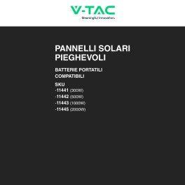 V-Tac VT-10120 Pannello Solare Fotovoltaico 120W Pieghevole