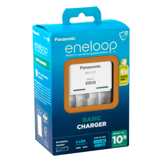 Basic Charger Caricabatterie NiMH AA AAA Panasonic Eneloop Basic Charger Caricabatterie NiMH AA AAA Panasonic Eneloop