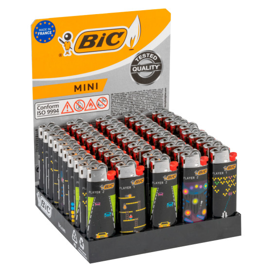 Bic Mini J25 Fantasia Gaming Addict 50 Accendini a Pietrina Bic Mini J25 Fantasia Gaming Addict 50 Accendini a Pietrina
