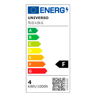 Lampadina LED E27 4W Prisma Filament Ambrata Universo