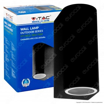 V-Tac VT-7652 Portalampada Doppio Wall Light da Muro per 2 Lampadine