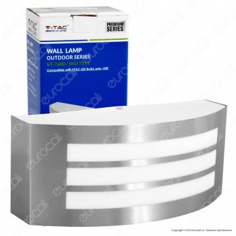 V-Tac VT-7680 Portalampada Wall Light da Muro per Lampadine E27 - SKU