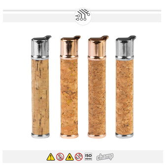 Accendini Elettronici Champ Origin Cork in Sughero - Box 12