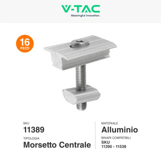 Kit Struttura Montaggio 8 Pannelli Solari Fotovoltaici V-Tac Kit Struttura Montaggio 8 Pannelli Solari Fotovoltaici V-Tac
