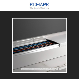 Elmark Canaline Passacavi 100x60 in Plastica Colore Bianco