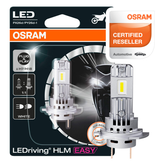 Osram LEDriving HLM Easy Moto LED 16.2W Fari 12V - Lampadina H7/H18 Osram LEDriving HLM Easy Moto LED 16.2W Fari 12V - Lampadina H7/H18