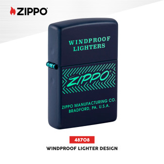 Accendino Zippo mod. 48708 Windproof Lighter Design Ricaricabile