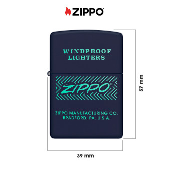 Accendino Zippo mod. 48708 Windproof Lighter Design Ricaricabile