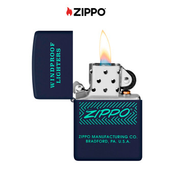 Accendino Zippo mod. 48708 Windproof Lighter Design Ricaricabile