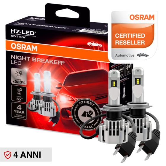 Osram Night Breaker LED Auto 19W Fari 12V - 2 Lampadine H7 Osram Night Breaker LED Auto 19W Fari 12V - 2 Lampadine H7