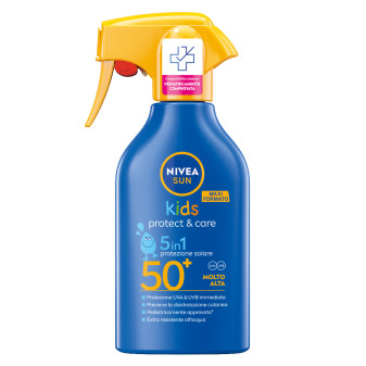 Protect & Care Kids Crema Solare Spray per Bambini SPF 50+ Nivea Sun