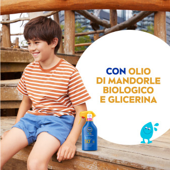 Protect & Care Kids Crema Solare Spray per Bambini SPF 50+ Nivea Sun