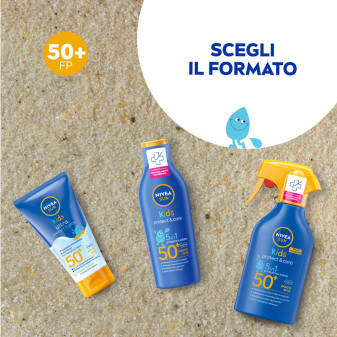 Protect & Care Kids Crema Solare Spray per Bambini SPF 50+ Nivea Sun
