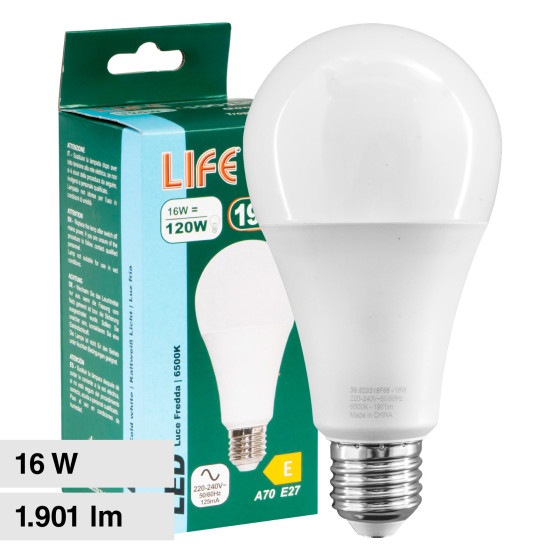 Lampadina LED E27 16W Bulb A70 Goccia Life Lampadina LED E27 16W Bulb A70 Goccia Life