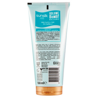 Sunsilk Balsamo Volume Bomb con Acido Ialuronico e Arginina