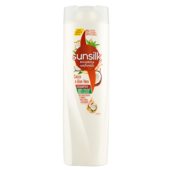 Sunsilk Shampoo Cocco e Aloe Vera per Capelli Secchi e Sfibrati Sunsilk Shampoo Cocco e Aloe Vera per Capelli Secchi e Sfibrati
