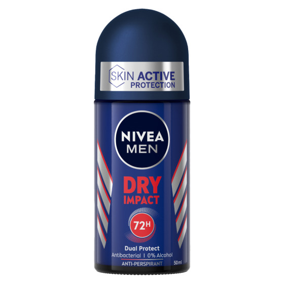 Deodorante Antitraspirante Dry Impact Roll-on 50ml NIVEA Men Deodorante Antitraspirante Dry Impact Roll-on 50ml NIVEA Men