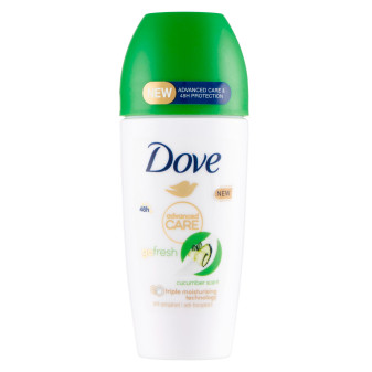 Deodorante Roll-on Cetriolo e Tè Verde 48h 0% Alcol 50ml Dove