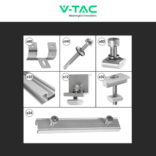 Struttura Montaggio 15 Pannelli Solari su Tetto Lamiera Struttura Montaggio 15 Pannelli Solari su Tetto Lamiera