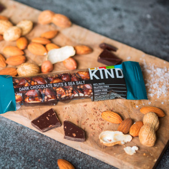 Dark Chocolate Nuts & Sea Salt Barretta 40g Be-Kind