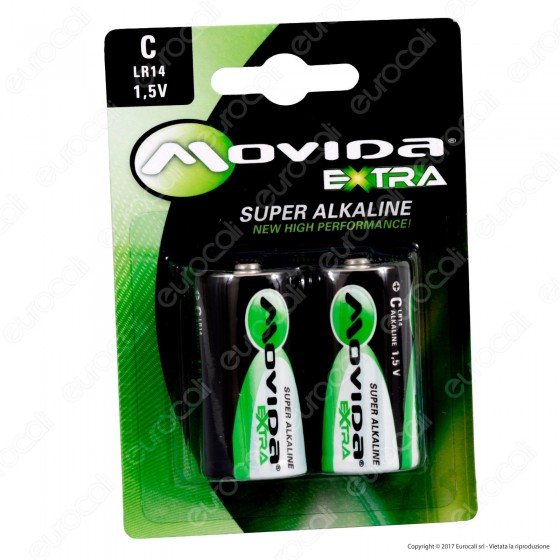 Movida Extra Super Alkaline Mezzatorcia C - Blister 2 Batterie Movida Extra Super Alkaline Mezzatorcia C - Blister 2 Batterie