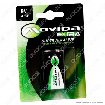 Movida Extra Super Alkaline Transistor 9V - Blister 1 Batteria