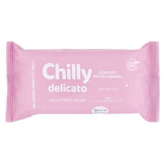 12 Salviettine Intime Biodegradabili Formula Fresca Chilly