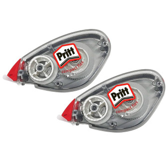 Roller Compact Confezione da 2 Correttori a Nastro Pritt