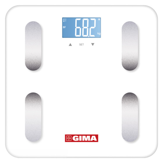 Body Fat Equilibra Bilancia Digitale Misurazione Grasso Corporeo Gima
