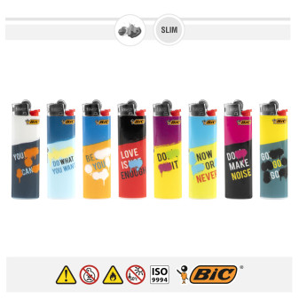 Bic Slim J23 Fantasia Rebel - Serie da 5 Accendini