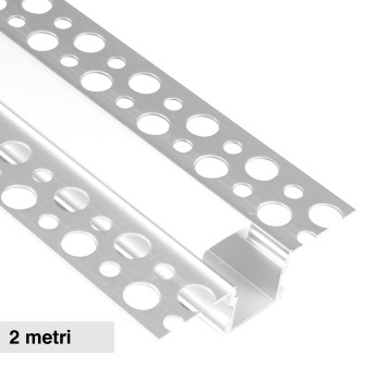 Profilo in Alluminio da 2m per Strisce LED Life