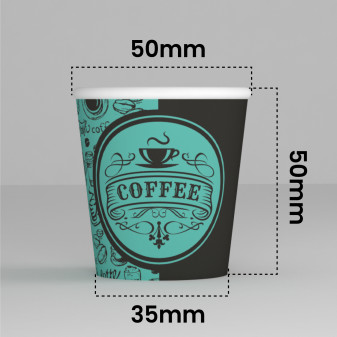 50 Bicchierini da Caffè in Carta PubGreenCUP da 65ml