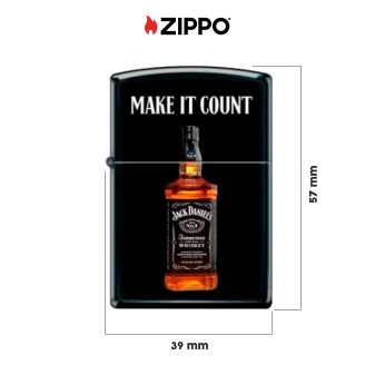 Accendino Zippo 23D006 Jack Daniel's Antivento Ricaricabile