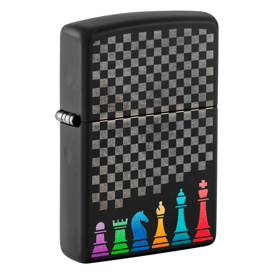 Accendino Zippo mod. 48662 Chess Pieces Design Antivento Accendino Zippo mod. 48662 Chess Pieces Design Antivento
