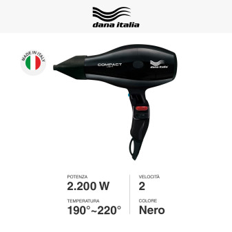 Asciugacapelli Professionale Compact Light 2200W Dana Italia